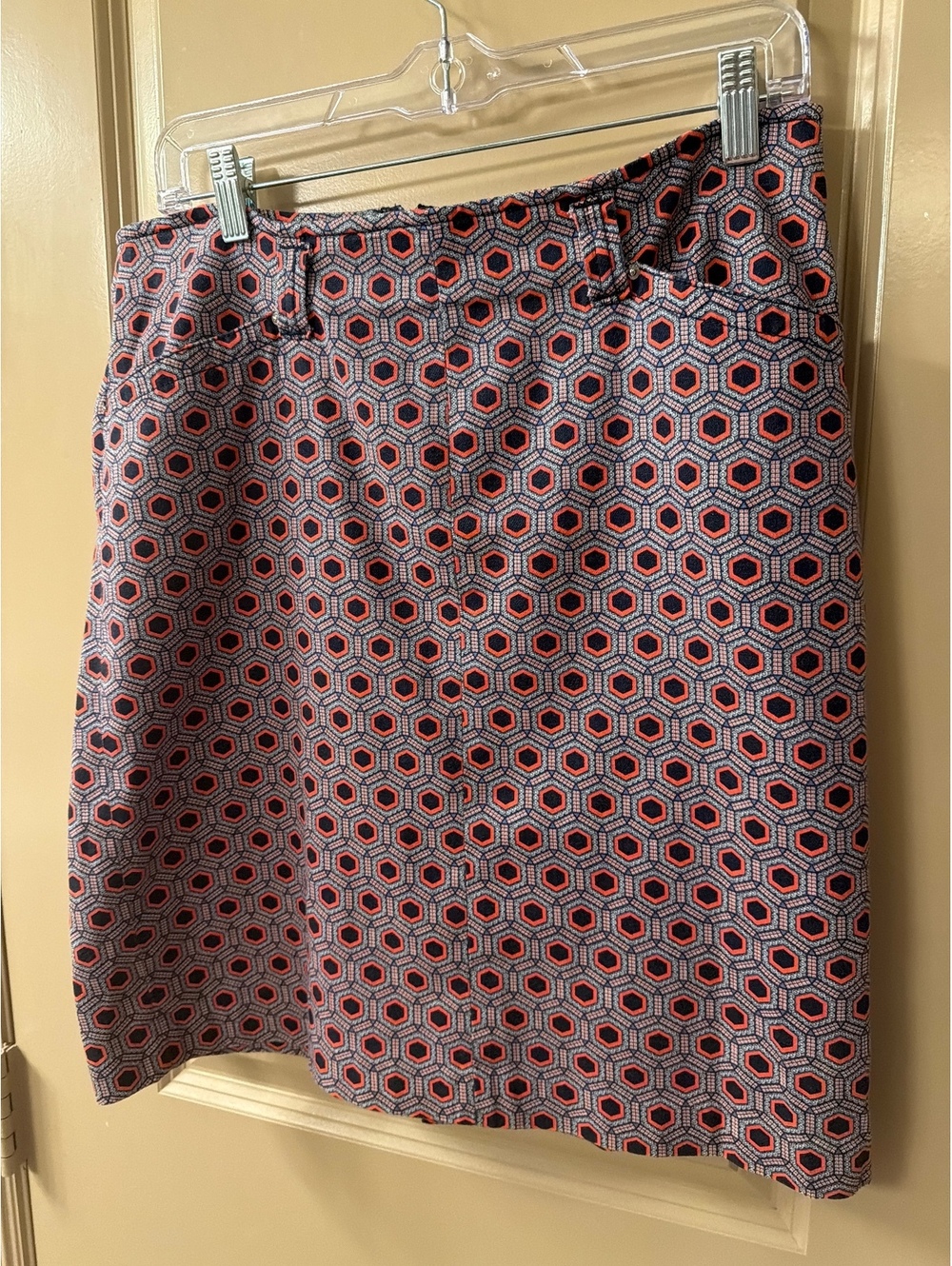 Ellen Tracy Women's Geometric Patterned Mini Skirt